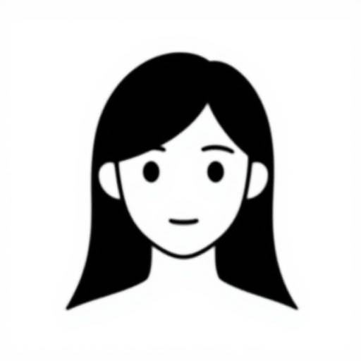 Minimalist Asian Girl Face Icon