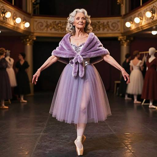 Retired Ballerina Backstage Pastel Portrait