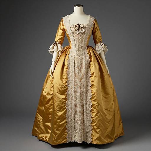 Exquisite Early 19th Century Silk Gown