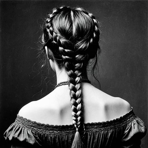 Victorian Lady with Braided Hair Updo
