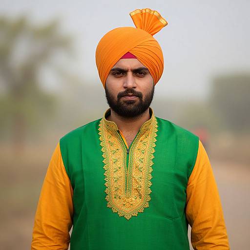 Uttar Pradesh Man in Traditional Dress