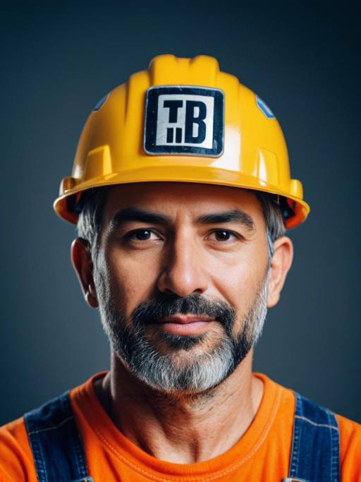 Man in Bob the Builder Costume with Hard Hat