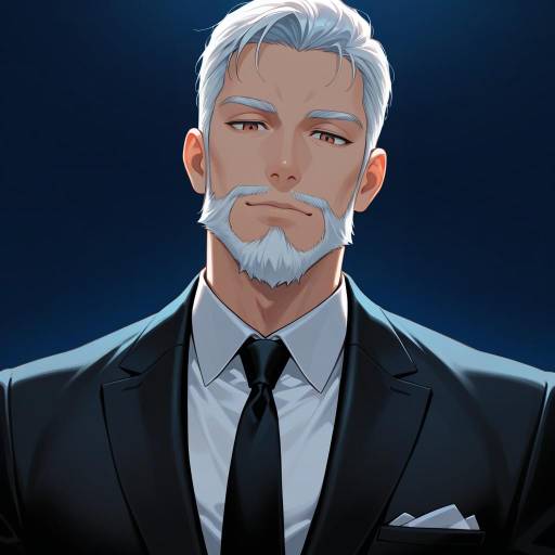 Charismatic Man in Formal Attire Portrait Charismatic Man in Formal Attire Portrait