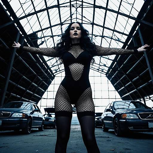 Gothic Fashion in Cinematic Lighting