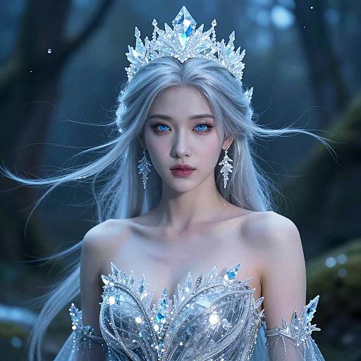 Ethereal Ice Queen Portrait