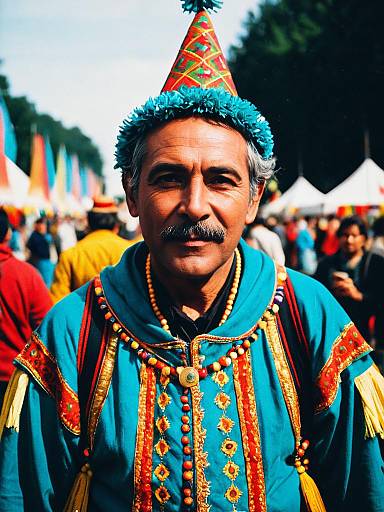 Man in Traditional Festival Costume