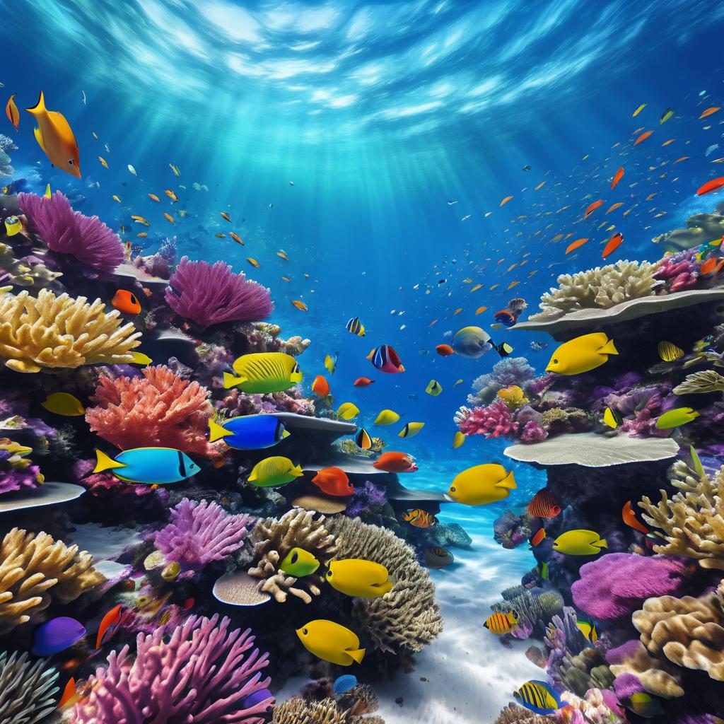 Vibrant Coral Reef Underwater Scene