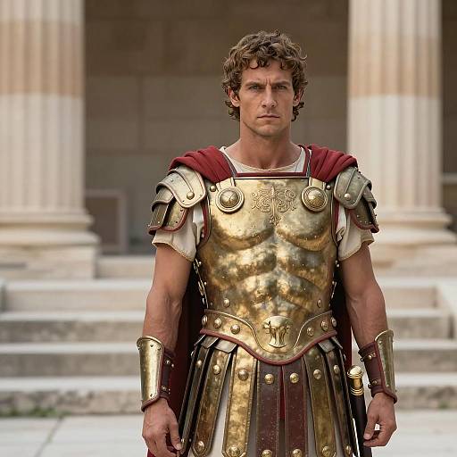 Roman General in Golden Armor