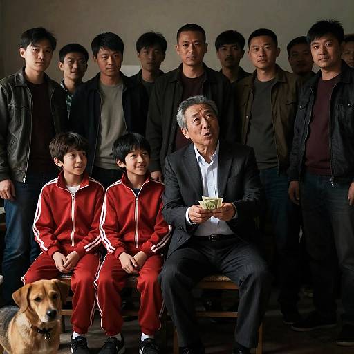 Dynamic Group Portrait in Cluttered Room