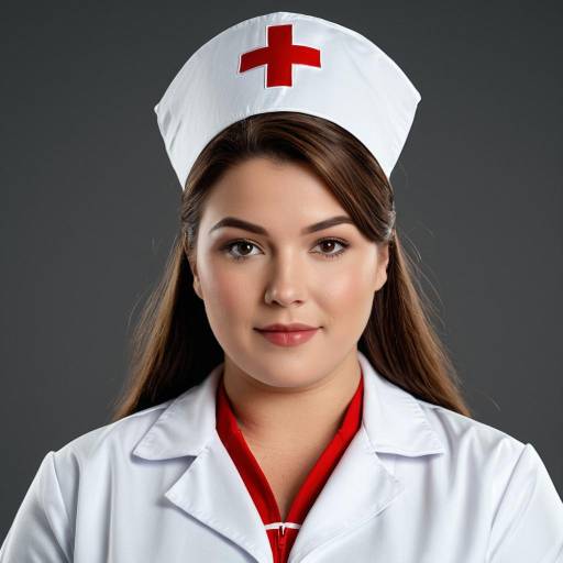 Realistic Plus Size Nurse Portrait