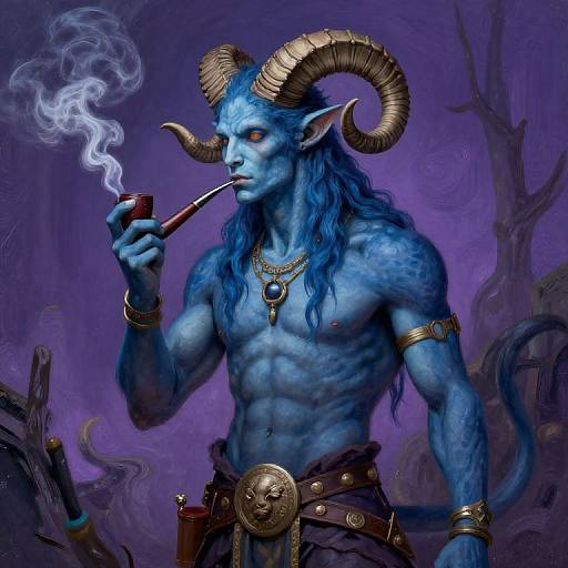 Neo-Impressionist Tiefling Bard