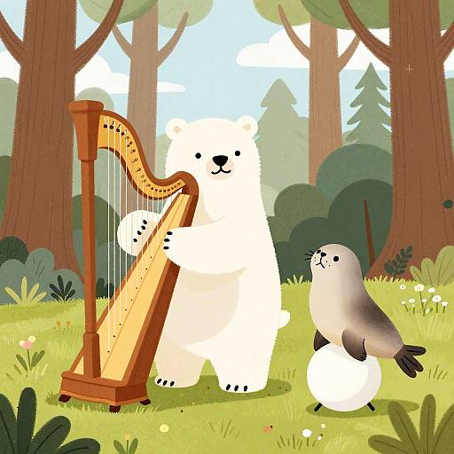 Playful Polar Bear and Seal Show