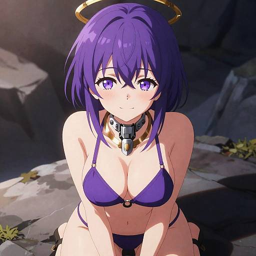 Seductive Purple-Haired Admiral by Cliff