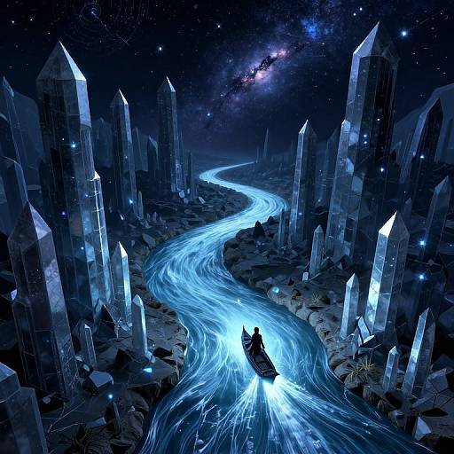 Celestial Rivers and Light Boats