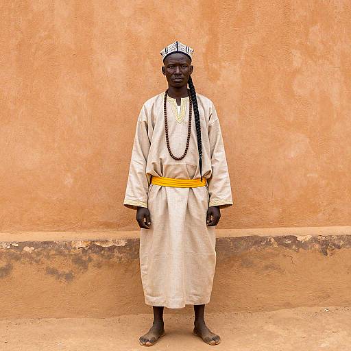 Melanau Man in Traditional Costume Portrait