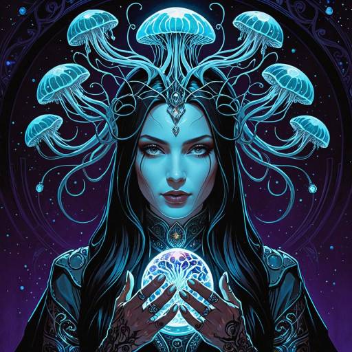 Mystical Biomech Mage Portrait Mystical Biomech Mage Portrait