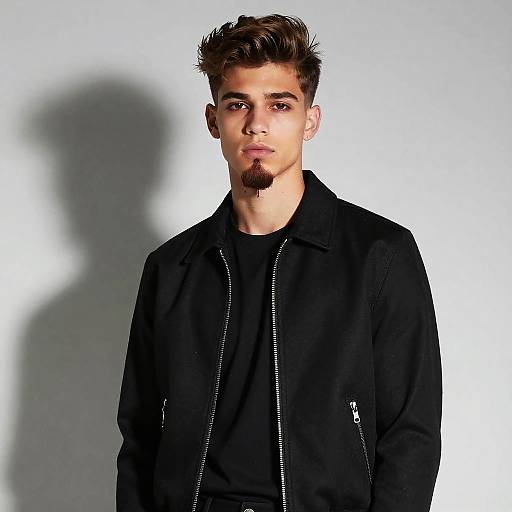 Edgy Teen Goatee Fashion Model