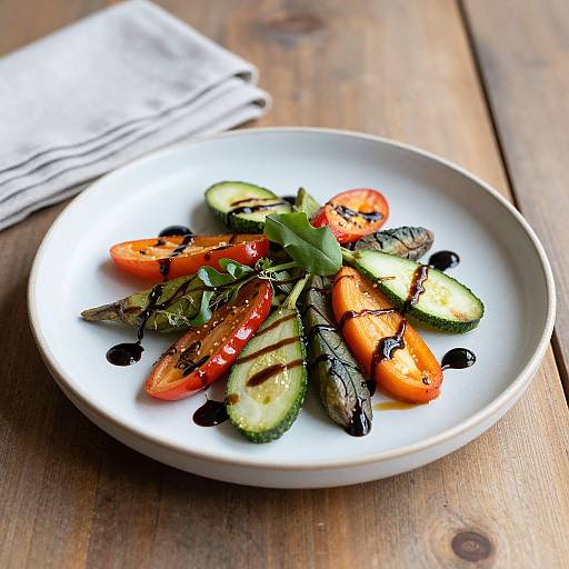 Elegant Vegetable Appetizer Presentation