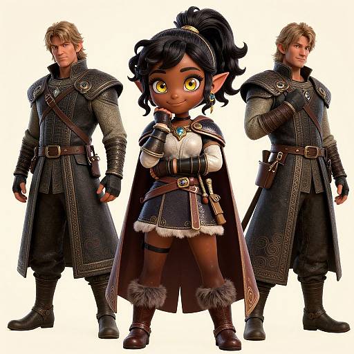 Nisei Muramasa Dark-Skinned Elf Adventurer