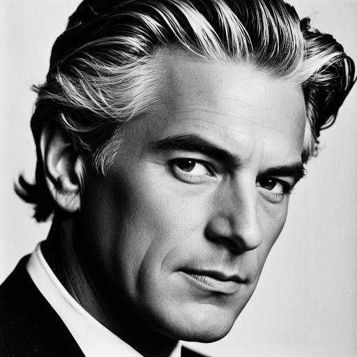 Close-up Portrait of Distinguished Man with Salt and Pepper Hair