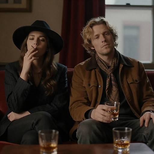 Intimate Evening in a Dim Room