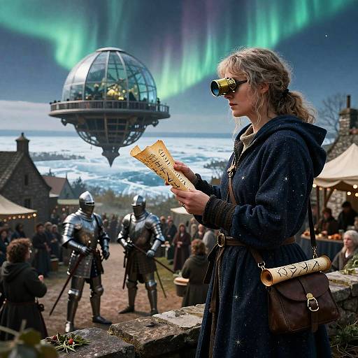 Stargazer and Knights at Frozen Observatory