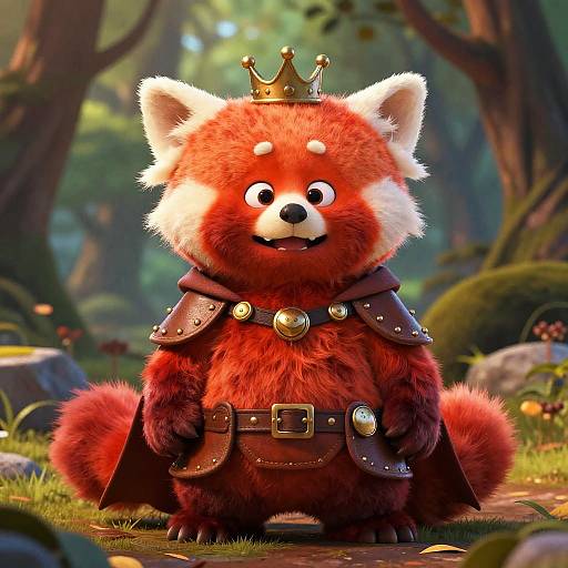 Red Panda Thief in Leather Armor