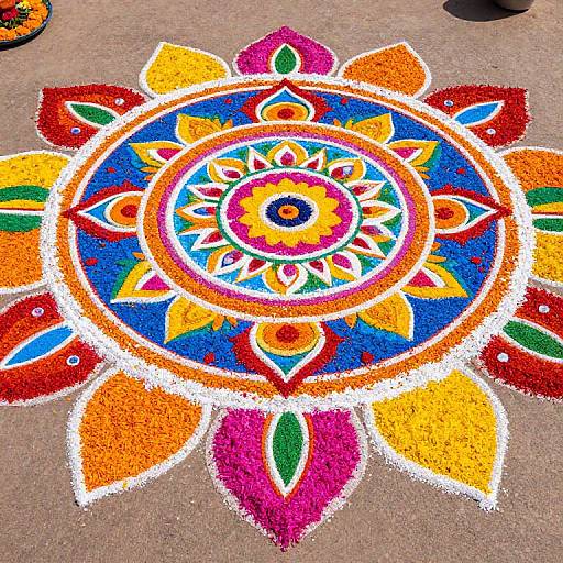 Vibrant Traditional Rangoli Art