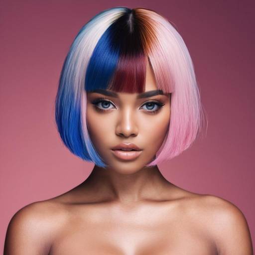 Stunning Portrait of a Multicolored Beauty