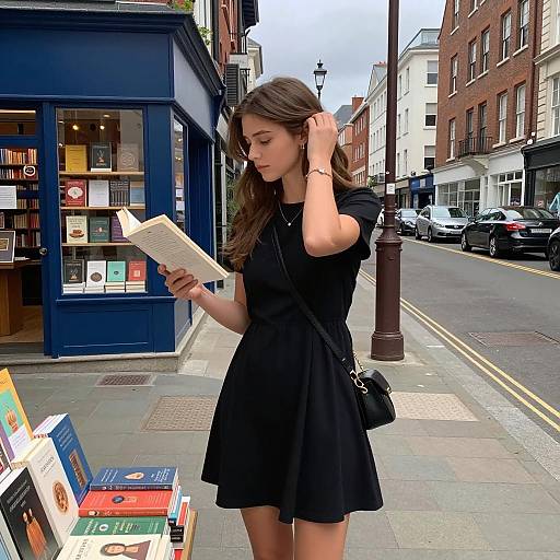 Urban Book Browsing: A Casual Moment