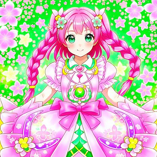 Illustration of Hanami kotoha, precure in the style of Toshizou (0714)