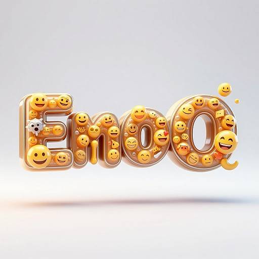 3D Emojified Text Sculpture