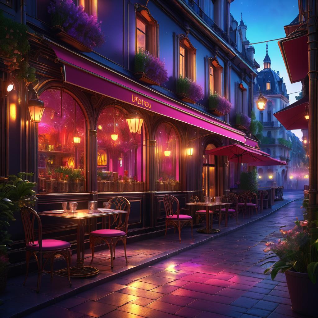 Cozy Paris Cafe Concept Art Inspiration