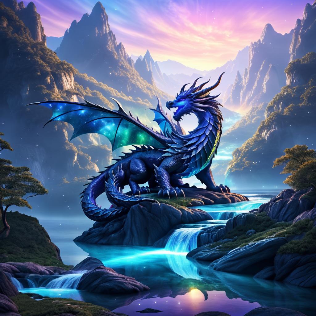 Colossal Dragon Sleeping in Enchanted Valley