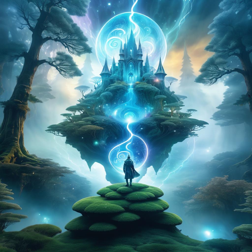 Enchanted Wizards in Ethereal Landscapes