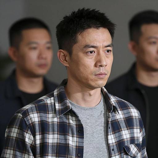 Portrait of a Man Under Bright Light