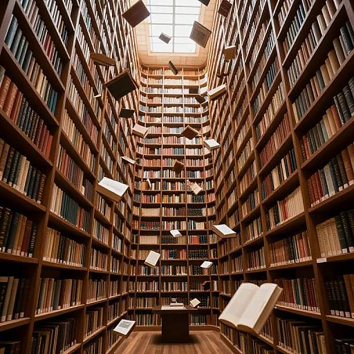 Ethereal Labyrinthine Floating Library