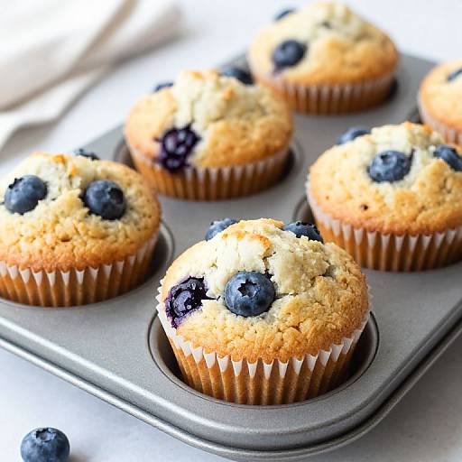 Quick Easy One Bowl Blueberry Muffins