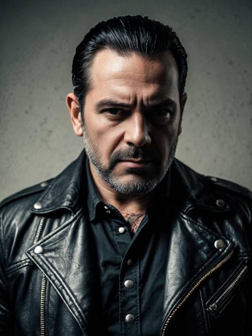 Man in Negan Cosplay Costume