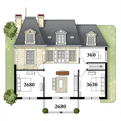 French Country House Plan 2680 Sq Ft