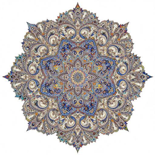 Intricate Filigree Mandala Art