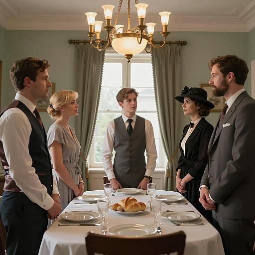 Vintage Formal Dinner Gathering