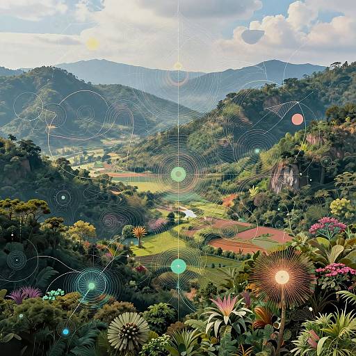 Ethereal AI Dreamscape Fusion