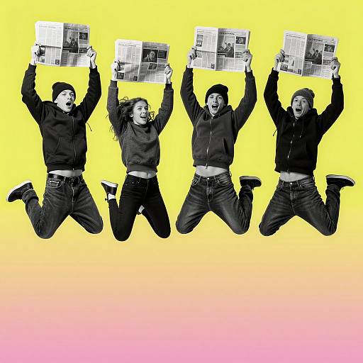 Dynamic Group in Neon Colors