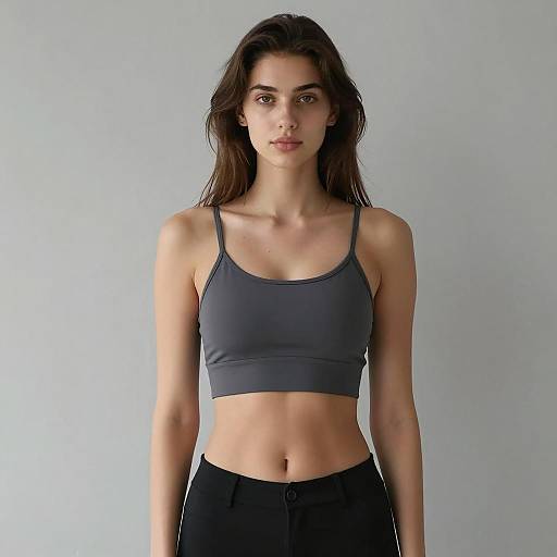 Confident Woman in Minimalist Setting