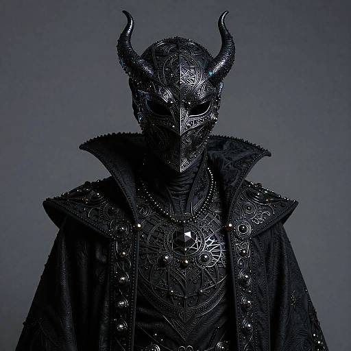 Sinister Void Warlock in Iridescent Mask