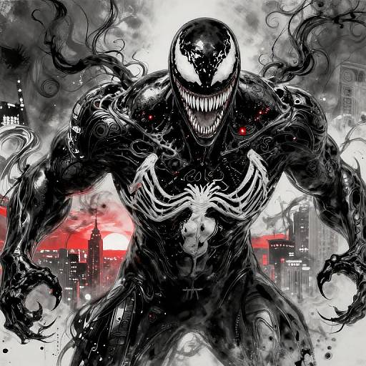 Dynamic Rococo Venom Cityscape Poster