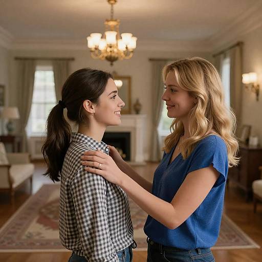 Warm Embrace in Cozy Room