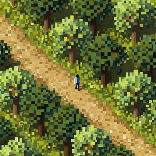 Realistic Voxel Digital Landscape