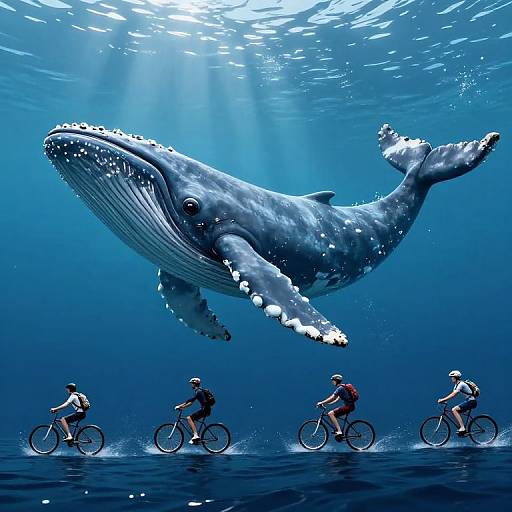 Whale-Tailed Bicycle Fleet Adventure